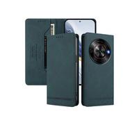 Etui à rabat pour ZTE Nubia Focus 5G protection RFID, étui portefeuille magnétique fin en cuir PU avec 2 emplacements pour cartes, compatible avec
