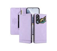 Etui à rabat pour ZTE Nubia Neo 3 GT protection RFID, étui portefeuille magnétique fin en cuir PU avec 2 emplacements pour cartes, compatible avec