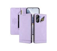 Etui à rabat pour ZTE Nubia Neo 3 protection RFID, étui portefeuille magnétique fin en cuir PU avec 2 emplacements pour cartes, compatible avec ZTE