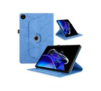 Etui à rabat rotatif à 360° pour Realme Pad 2 , résistant aux chocs et doté d'un support vertical-Bleu