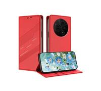 Etui à rabat TCL 605 Portefeuille Magnétique Support Rouge
