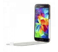 Étui à rabat ultra-fin Bugatti blanc pour Samsung Galaxy S5