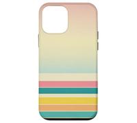 Étui à Rayures Arc-en-Ciel Pastel pour des Vibrations rétro Coque pour iPhone 12 Mini