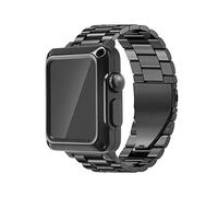 Étui à sangle en acier pour 7 6 SE 5 4 3 SE Mod en acier inoxydable pour 44 mm 42 mm 38 mm 40 mm Couvre de protection en métal de luxe et bande (couleur: argent, taille: 42 mm pour 321)