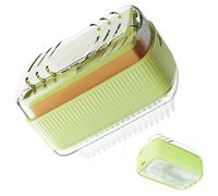 Étui à Savon avec Rouleau, Distributeur Portable en Mousse et Brosse pour Nettoyer la Vaisselle dans la Douche, la, l'évier, la Cuisine, la Maison, la Salle de Bain, Les Voyages