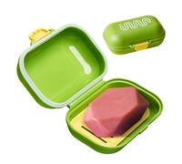 Étui À Savon De Voyage Anti-Fuite, Porte-Savon avec Égouttoir, Boîte À Savons De Déplacement, Porte-étui De Voyages À Savons Scellé, pour Douche Salle De Bain Cuisine Balcon