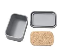 Étui à Savon en Silicone Multifonctionnel avec Tampon pour shampoing, Rangement du Lavage du Corps, organisateurs de Bain de Voyage, organisateurs de Savon de Salle de Bain