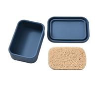 Étui à Savon Multifonctionnel en Silicone avec Tampon, pour shampoing, Lavage du Corps, Organisateur de Bain de Voyage, récipient à Savon étanche, I S Size