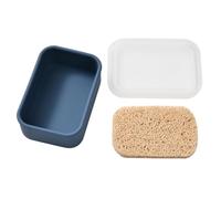 Étui à savon portable en silicone avec coussinet de drainage pour voyage, salle de sport et utilisation en extérieur