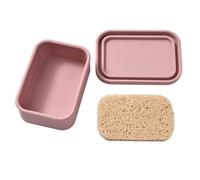 Étui à savon portable en silicone avec coussinet de drainage pour voyage, salle de sport et utilisation en extérieur
