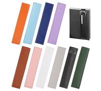 Étui À Stylo À Bande Élastique En Caoutchouc 10 Pièces, Accessoires Pour Ordinateur Portable, Étui À Stylo Portable, Fournitures D'Étude Et De Bureau, Étui À Stylo En Cuir Pu