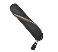 Étui a Stylo en Cuir,Etui Porte-stylo a Pochette a Crayons a Glissière pour Bureau de Travail Scolaire