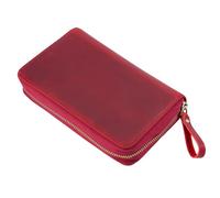 Étui À Supplémentaire En Cuir De Vache Particules Supérieures Pour Les Écrivains Et Les Apprenants Mettant Valeur La Texture Permanente Du Cheval Stylos Cuir Fin