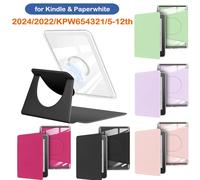 Étui à support magnétique en acrylique pour Kindle Paperwhite Colorsoft 2024 2022 2021 10e 11e 12e génération 6 6.8 7 pouces, pochette de couverture Light green