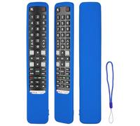Étui à télécommande en silicone compatible avec TCL RC802NU YUI1 RC802N YUI1 TV Télécommande Housse de protection antichoc avec un cordon (bleu)