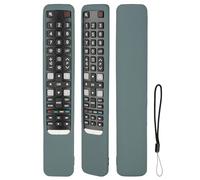 Étui à télécommande en silicone compatible avec TCL RC802NU YUI1 RC802N YUI1 TV Télécommande Housse de protection antichoc avec un cordon (gris)