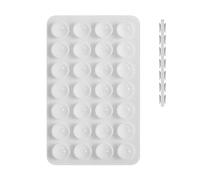 Étui à téléphone d'aspiration en silicone - Grip de téléphone à double aspiration, mini-support | Tampon vidéo smartphone collable, accessoire de boîtier d'aspiration flexible pour l'outil de création