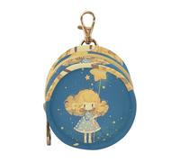 Étui à tétine avec fermeture éclair et clip pour petite fille Motif étoiles