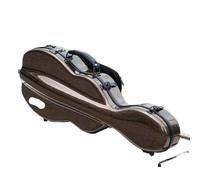 Étui à violon en Fiber de carbone, taille 4/4, boîte forme gourde, multicolore disponible avec sac partitions, serrure Code Pour Le Rangement Des Violons(Dark Gold)
