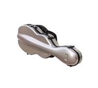 Étui à violon en Fiber de carbone, taille 4/4, boîte forme gourde, multicolore disponible avec sac partitions, serrure Code Pour Le Rangement Des Violons(Silver Grey)
