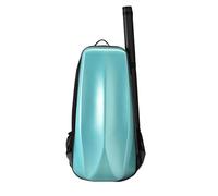 Étui à violon Étui de violon en composite PC, sac voyage rigide à double couche avec archet amovible, tailles 4/4 3/4(Sky Blue)