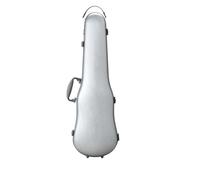 Étui à violon Étui for violon 4/4-3/4, taille réglable, matériau composite PC, robuste, durable, léger, avec serrure à clé(Silver)