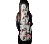 Étui à violon Étui for violon 4/4 multicolore, léger et hybride en fibre de carbone, avec fermeture par mot passe, sac for partitions(Pattern)