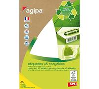 Agipa Etiquettes - Étiquettes avec adhésif acrylique permanent - blanc - 48.5 x 25 mm 280 étiquette(s) ( 14 feuille(s) x 20 )