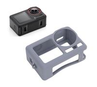 Étui Action 5 Pro, Manchon en Silicone, Capuchons D'objectif, Dragonne, Corde Anti-Perte, Cadre de Protection pour Kit D'accessoires pour Caméra d'action Action 5 Pro (Grey)