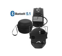 (Étui adaptateur noir) Casque antibruit de tir, casque de sécurité antibruit, casque électronique fin
