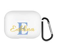 Étui AirPods 2 Faces personnalisé pour Apple AirPods Pro 2nd 2022, Housse de Protection TPU Souple DIY avec Votre nom et Votre Photo, Cadeau personnalisé (Blanc)