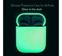 Étui Airpods en silicone, protection antichoc, lumineux, pour Apple
