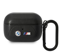 Étui AirPods Pro en cuir noir BMW Curved Line