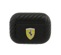 Étui AirPods Pro - Ferrari - On Track - Noir - Résistant aux rayures - Design en carbone