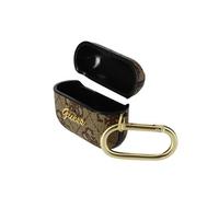 Etui AirPods Pro Rigide Design avec Logo en relief marron