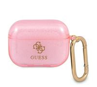 Étui AirPods Pro rose de la collection Guess Glitter