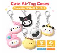 Étui AirTag en Silicone mignon, porte-clés pour Apple AirTag, housse de protection antichoc, porte-clés de dessin animé 02