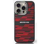 Étui AMG pour iPhone 16 6.1 noir étui rigid Silicone Graphics MagSafe