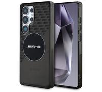 Étui AMG Transparent Rhombs MagSafe pour Samsung Galaxy S25 Ultra, noir