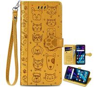 Étui Animal pour ZTE Blade A56 Pro Cover, Lovely Cat Dog Dessin animé Housse Portefeuille, Coque pour ZTE Blade A56 Pro-007