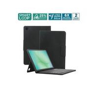 Element - Clavier et étui (étui folio) - with french bluetooth keyboard - sans fil - Bluetooth - AZERTY - noir clavier, noir étui - pour Samsung