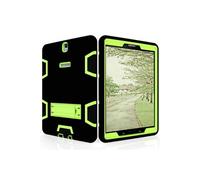 Etui antichoc avec poche et dragonne pour Samsung Galaxy Tab S3 T820/T825 9.7 - Noir&Vert
