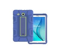 Etui antichoc en silicone avec support pour votre Samsung Galaxy Tab A 8.0 2017 T380 T385 - Bleu foncé&Vert