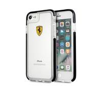 Etui antichoc Ferrari, Transparent Noir - iPhone 7 / 8 / SE 2020 / SE 2022