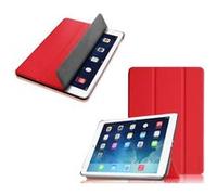 Etui Apple iPad Air 2 (iPad 6) (Wifi/4G/LTE) Smartcover pliable rouge Cuir Style avec stand - Housse coque de protection nouvel Apple iPad Air 6 rouge - accessoires tablette pochette XEPTIO : Exceptio
