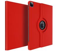 Housse Tablette Avizar Etui pour iPad Pro 12.9 2021 2020 et 2018 Housse Intégrale Support Rotatif 360° Rouge