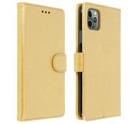 Étui Apple iPhone 11 Pro Max Housse Intégrale Porte-cartes Fonction Support Or