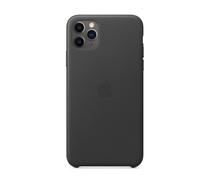 Étui Apple iPhone 11 Pro Max noir en cuir