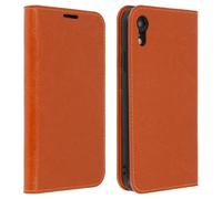 Étui Apple iPhone XR Housse Cuir Portefeuille Fonction Support - camel