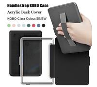 Étui arrière transparent en acrylique pour Kobo Clara BW / Colour 2024 / 2E 6'' avec sangle de maintien, housse pour liseuse N365 N367 N506 Funda Dark Blue